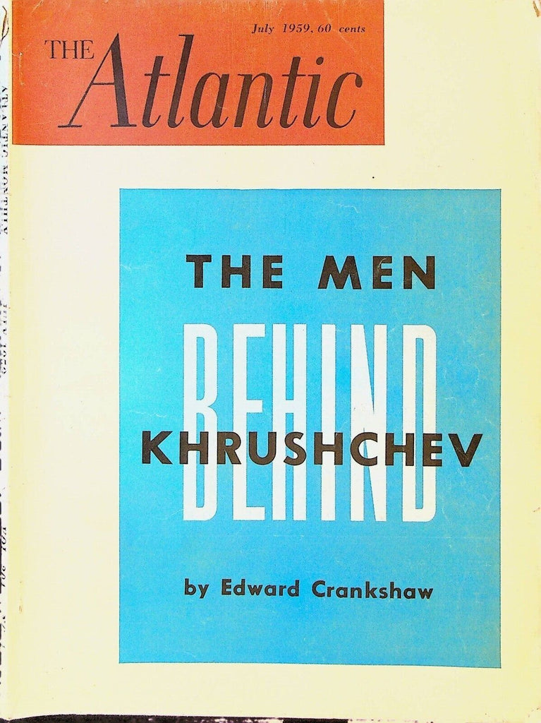 Atlantic Magazine July 1959 Russia Lady Chatterley Esther Wagner
