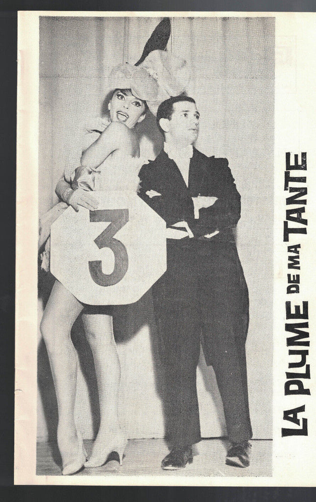 La Plume de ma Tante Program Auditorium Theatre 1962 Robert Clary