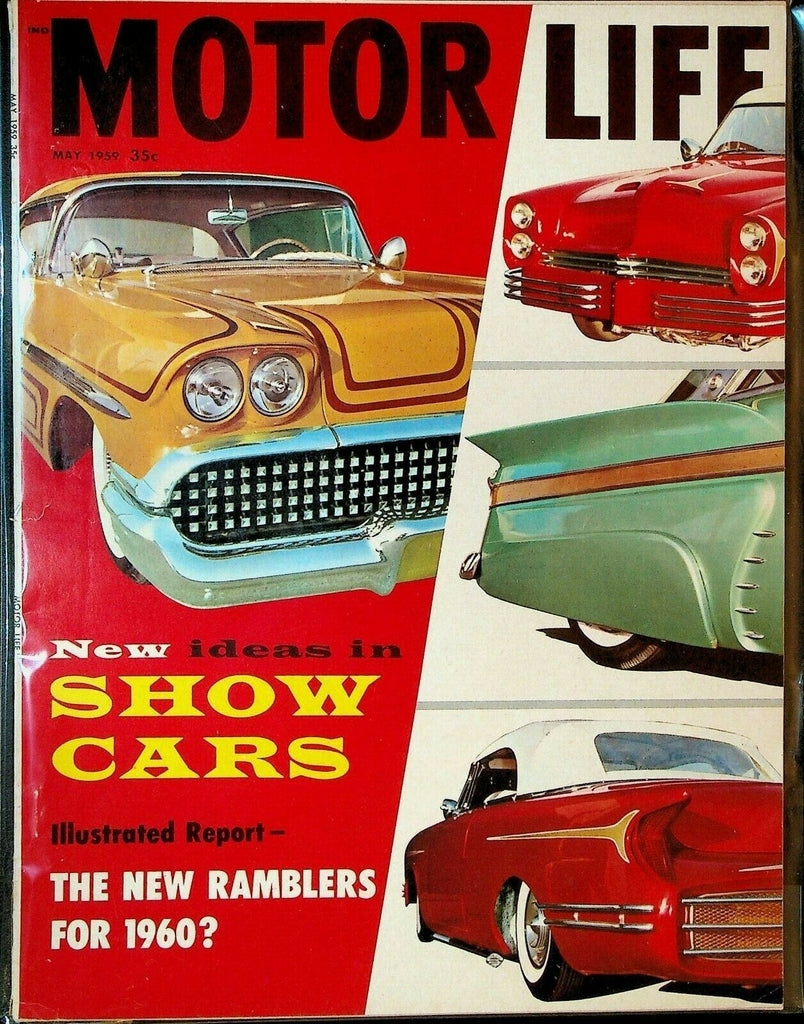 Motor Life Magazine May 1959 Show Cars Cadillac El Camino Station Wagons