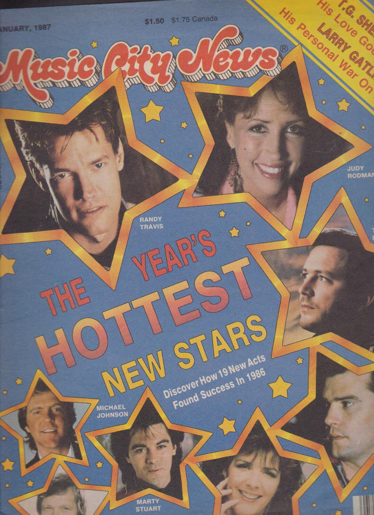 Music City News Randy Travis Steve Earle Marty Stuart January 1987