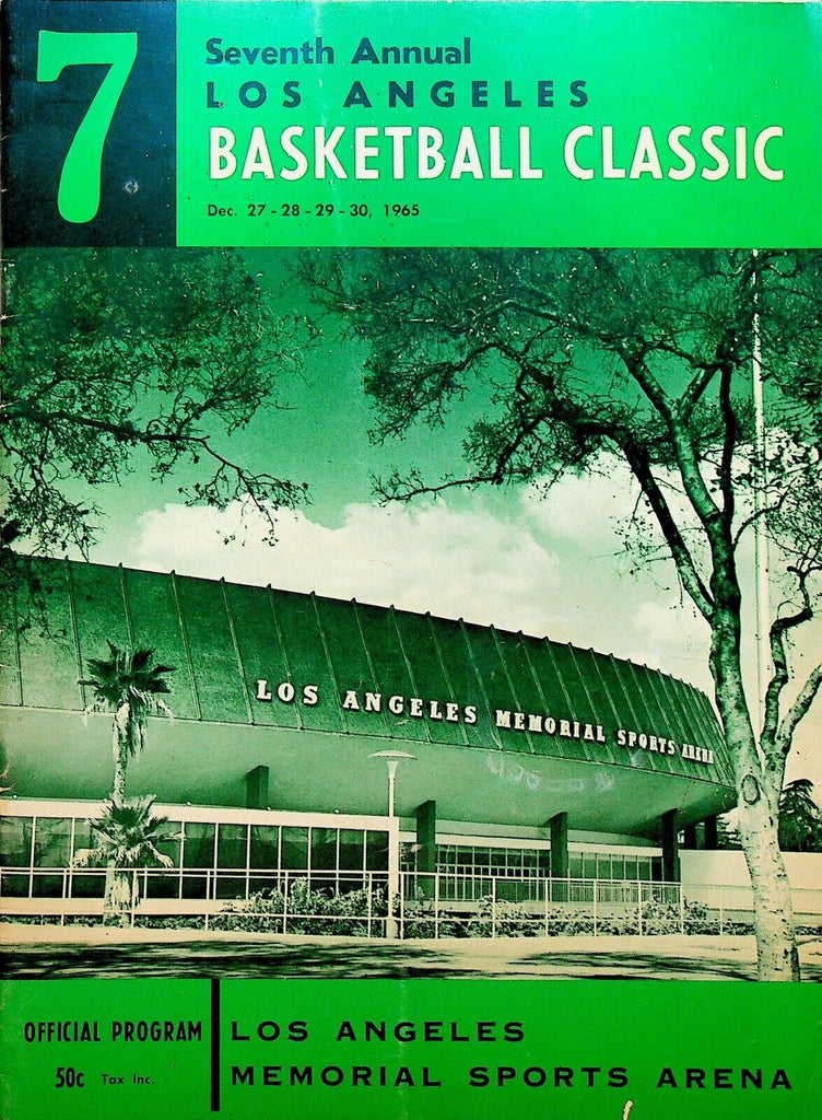 Los Angeles Basketball Classic Program 1965 Tom Selleck Dave Bing Jim Boeheim
