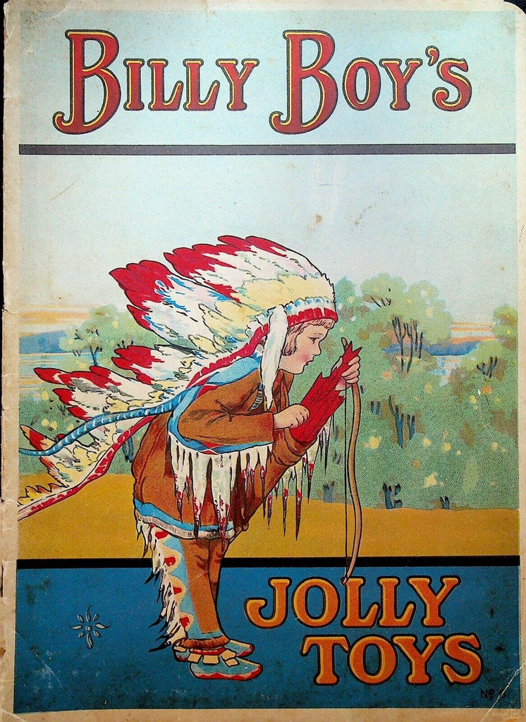 Billy Boy's Jolly Toys 1910s SC Children's Book Baseball Florence White Williams
