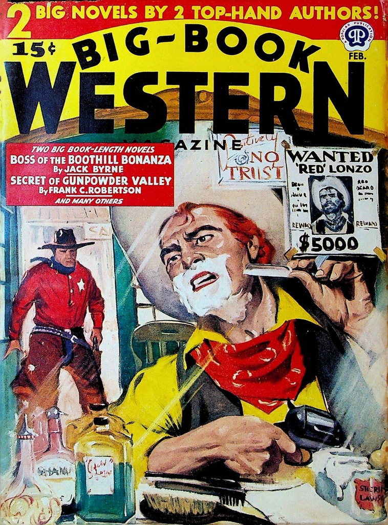 Big Book Western Pulp February 1944 Jack Byrne Gunnison Steele Lee E Wells