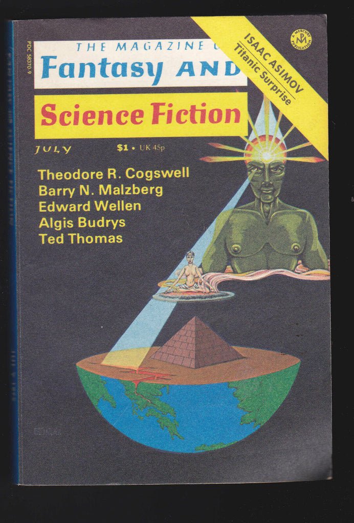 Magazine of Fantasy & Science Fiction July 1975 Algis Burdrys, Ted Thomas
