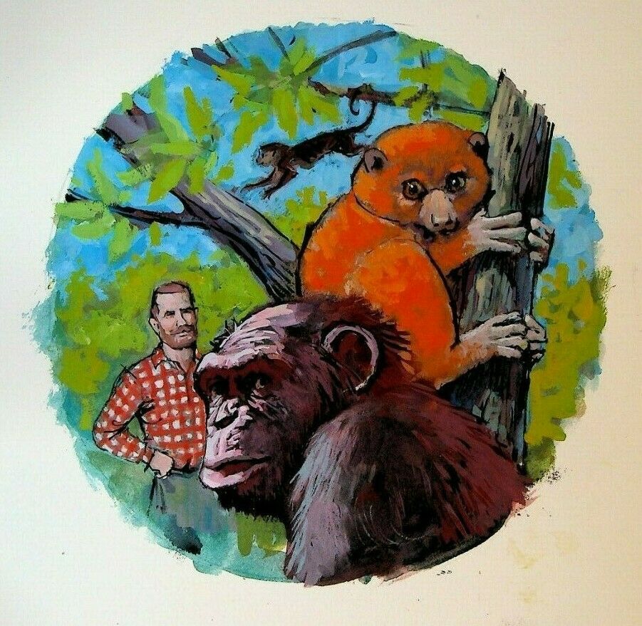 Menagerie Manor Avon Novel Original Cover Art Painting Dick Cuffari 1967
