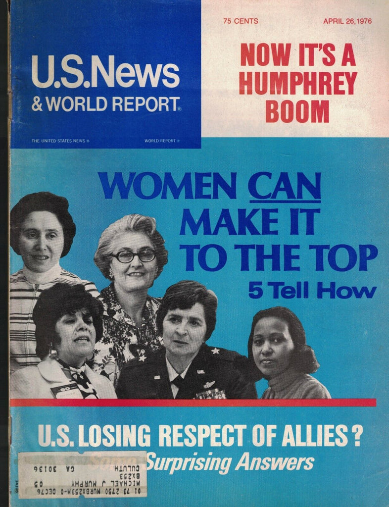 US News & World Report April 26 1976 Turmoil in China B-1 Bomber Spanish Flu