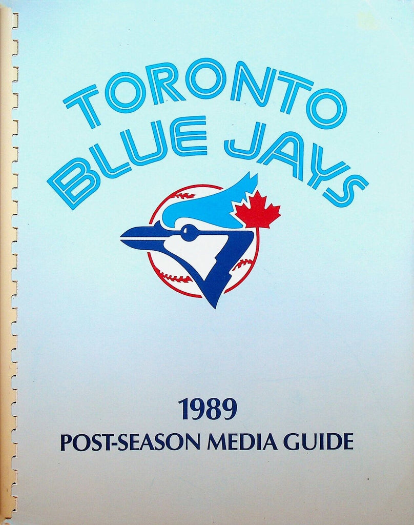 Toronto Blue Jays 1989 Postseason Media Guide MLB Baseball