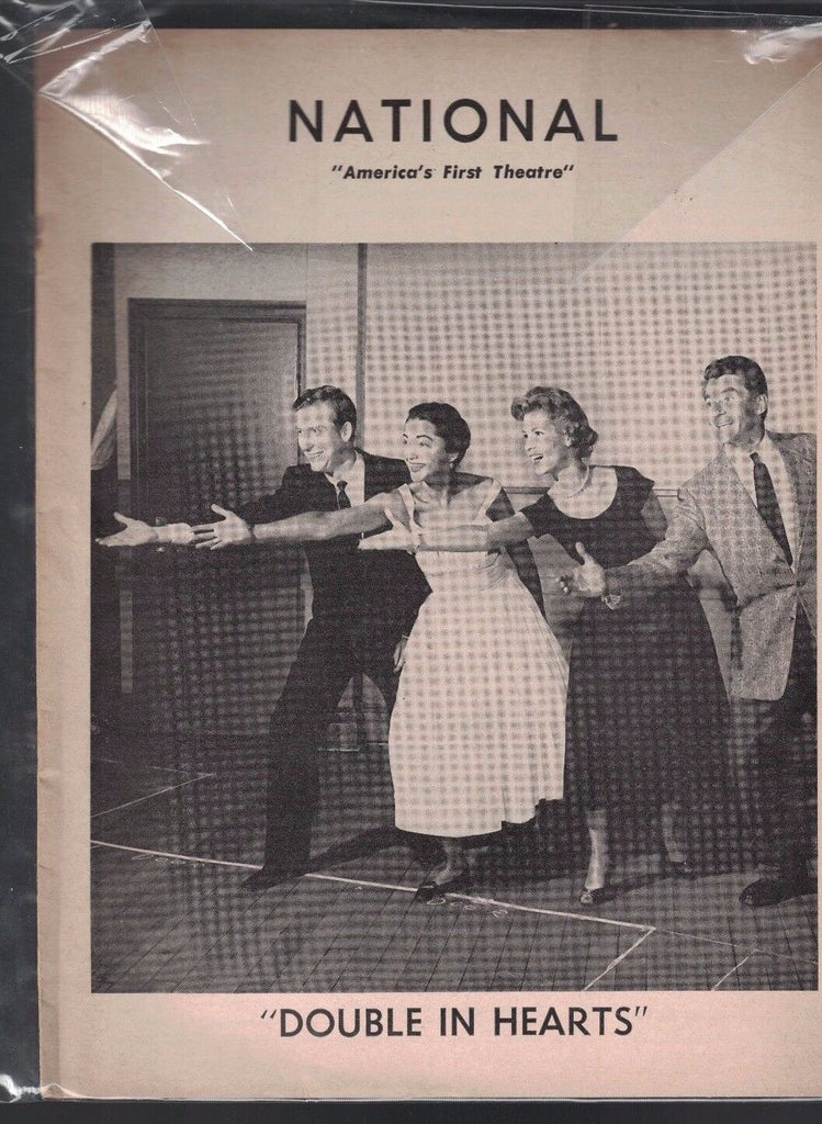 Double In Hearts 1956 National Theatre program William Redfield