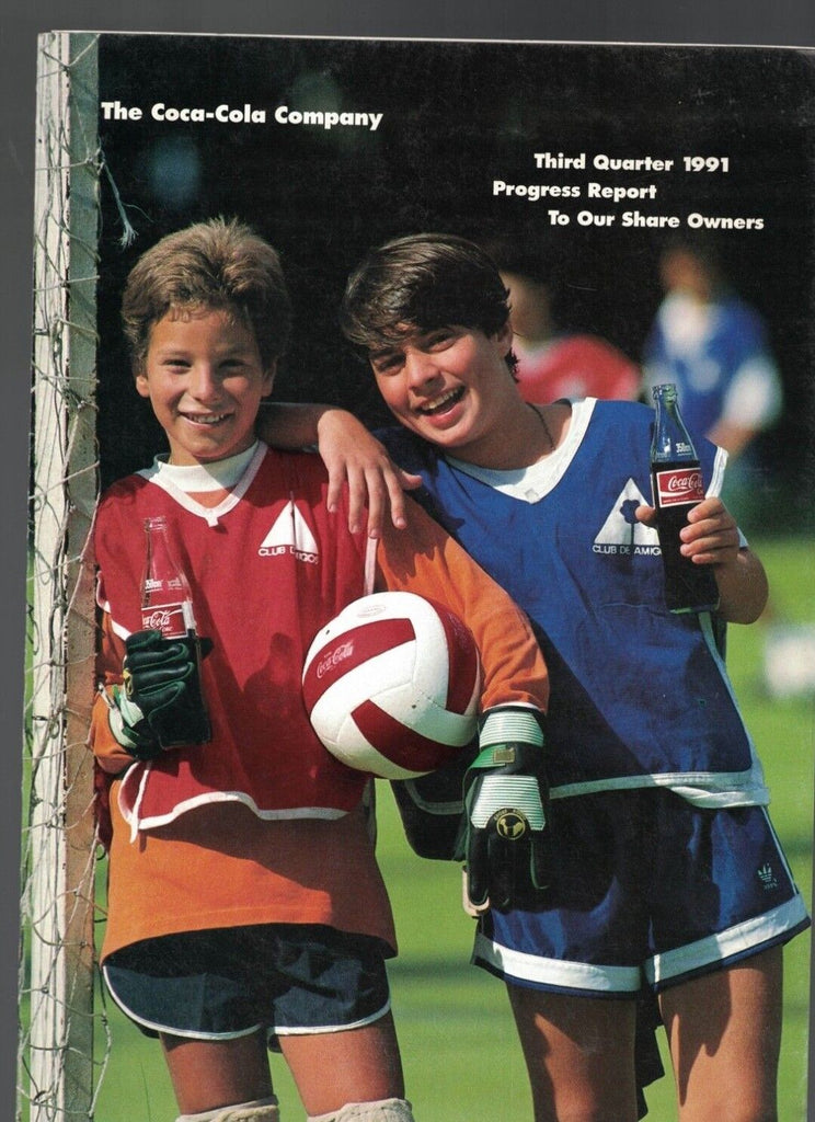 Coca Cola Company 3rd Quarter 1991 Progress Report Kids Soccer