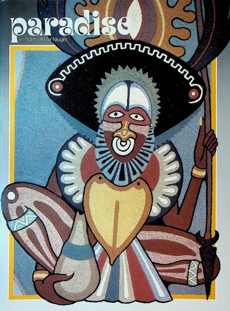 Paradise Magazine Air Niugini #58 August 1986 Emil Nolde Sand Painters of Enga