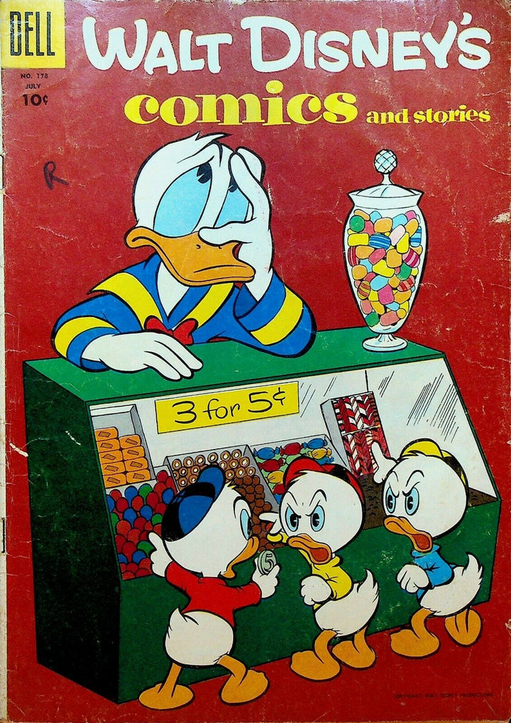 Walt Disney's Comics & Stories 178 Dell Comics 1955 Candy Store