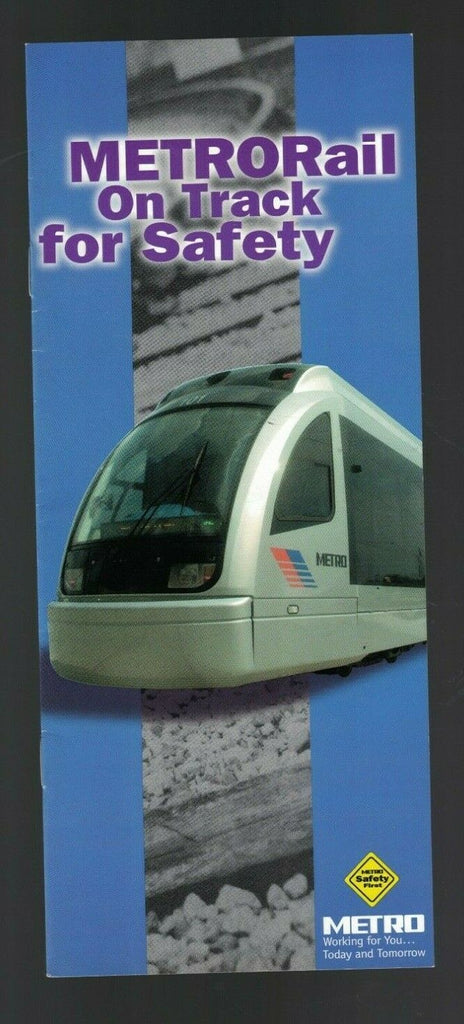 MetroRail on Track for Safety Houston Booklet 2003