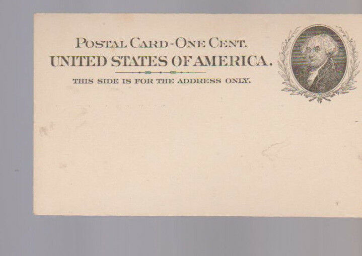 John Adams 1898 United States Postal Card Unused