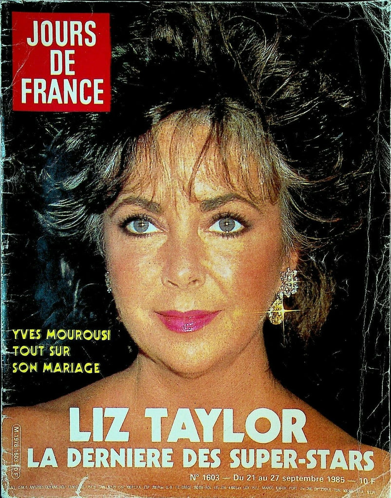 Jours de France Magazine September 27 1985 Elizabeth Taylor Rolls Royce