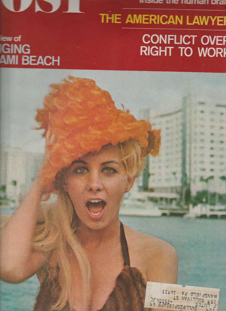 Saturday Evening Post February 26 1966 Miami Beach Peter Falk Isaac Asimov