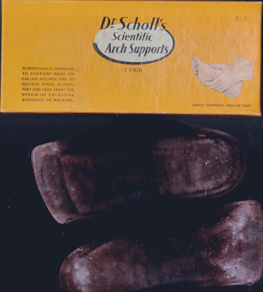 Dr Scholl's Scientific Arch Supports #610 in box VINTAGE Woman's Narrow 5