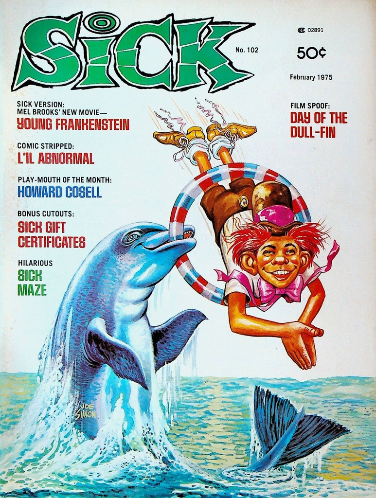 Sick Magazine February 1975 Young Frankenstein Howard Cosell
