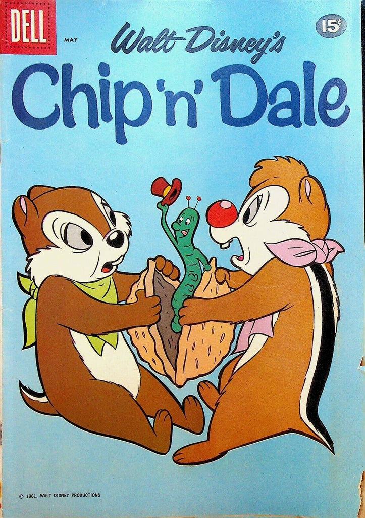 Chip n Dale 25 1961 Dell Comics Walt Disney Worm in Nut