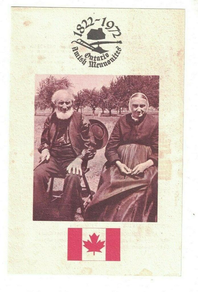 Ontario Amish Mennonites 1972 Canada Springs Mennonite Church Bulletin
