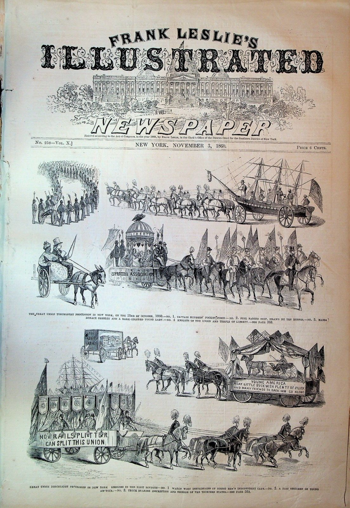 Frank Leslie's Illustrated Newspaper November 3 1860 Prince of Wales in Boston