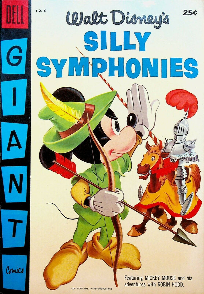Walt Disney's Silly Symphonies 6 Dell Comics 1956 Robin Hood