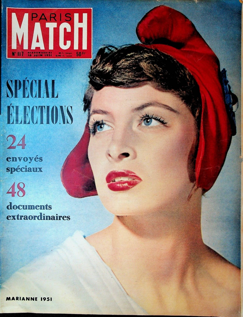 Paris Match June 16 1951 Roberto Benzi Blue Bell Girls Elections