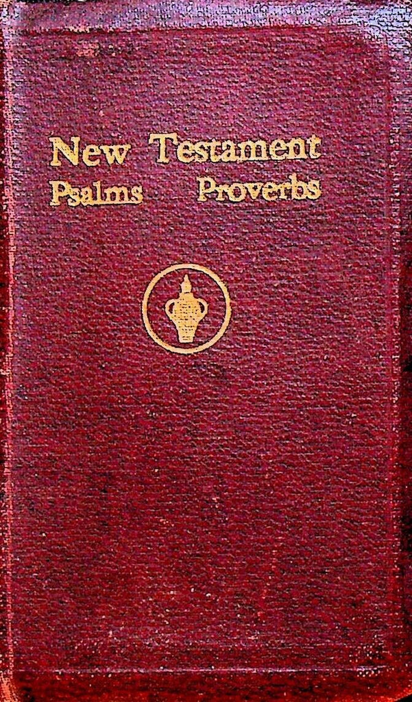 New Testament Psalms Proverbs KJV Gideons 1958 Bible