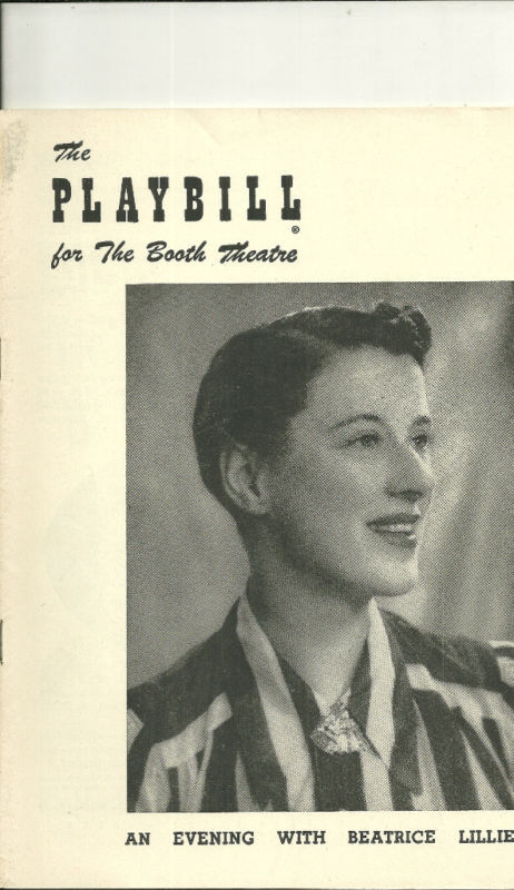 An Evening with Beatrice Lillie Playbill January 26 1953