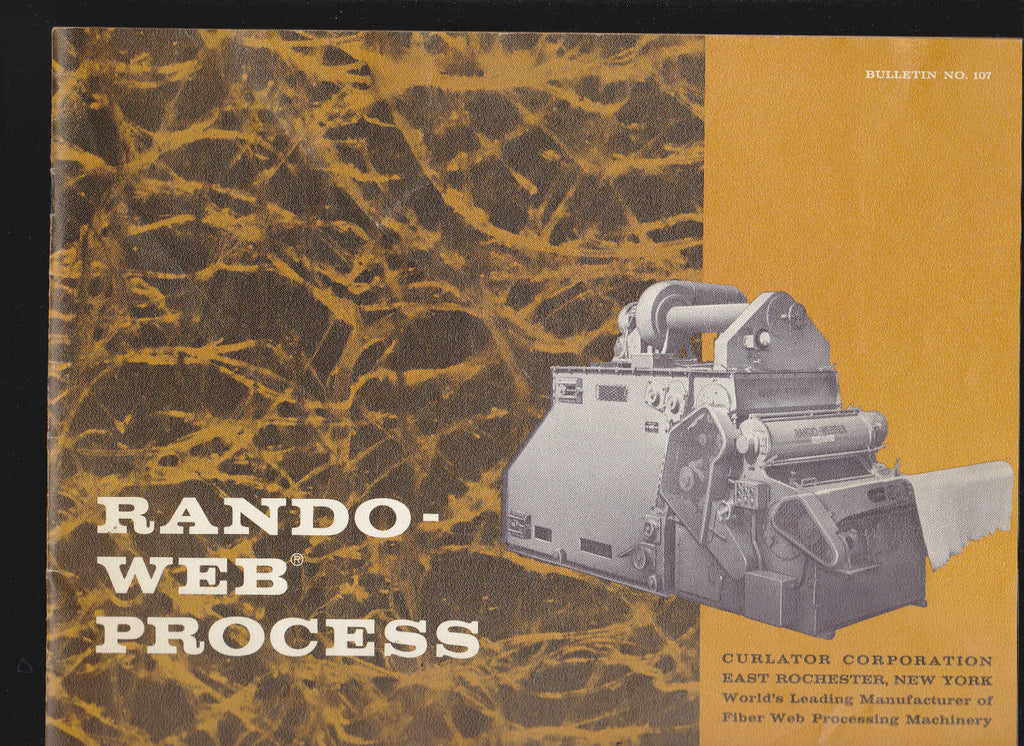 Rando-Web Process 1963 Booklet-Curlator Corp (East Rochester NY)