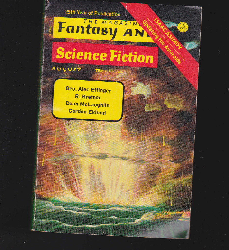 The Magazine of Fantasy & Science Fiction August 1974 Gordon Eklund R Bretnor