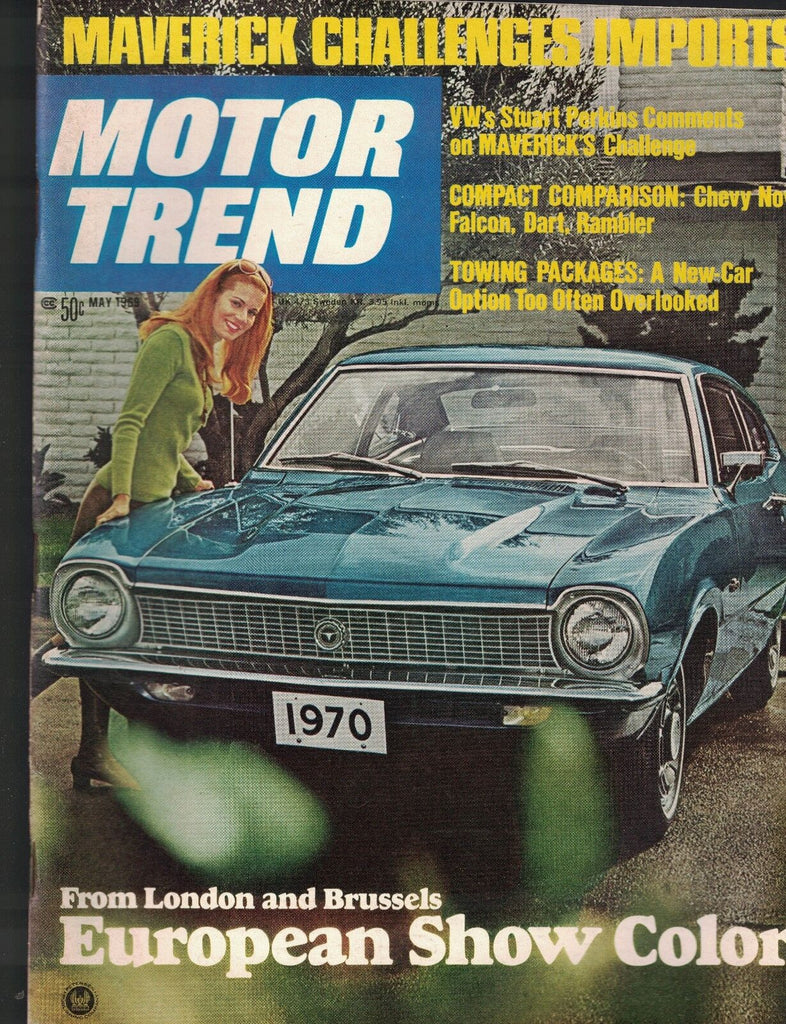 Motor Trend Magazine May 1969 Stuart Perkins Chevy Nova Maverick