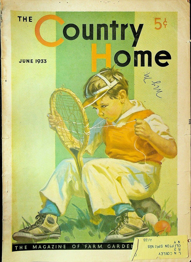 Country Home Magazine June 1933 Dan O'Brien Hobo Harry Hintermeister