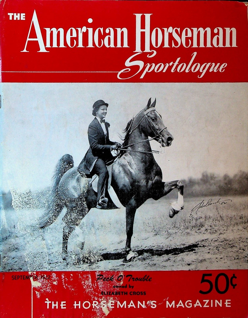 American Horseman Magazine September 1952 Peck O'Trouble Elizabeth Cross