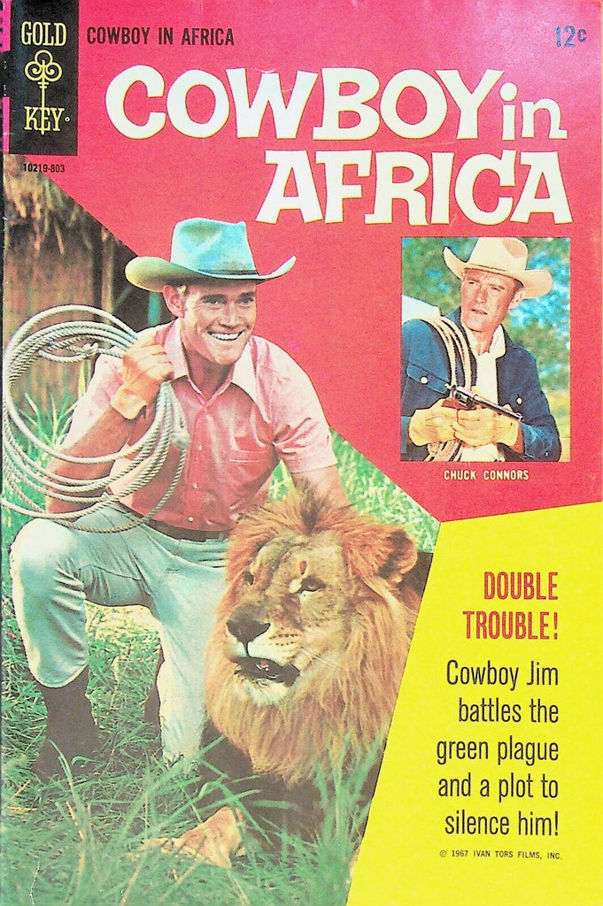 Cowboy in Africa 1 Gold Key 1967 Chuck Connors Photo Cover