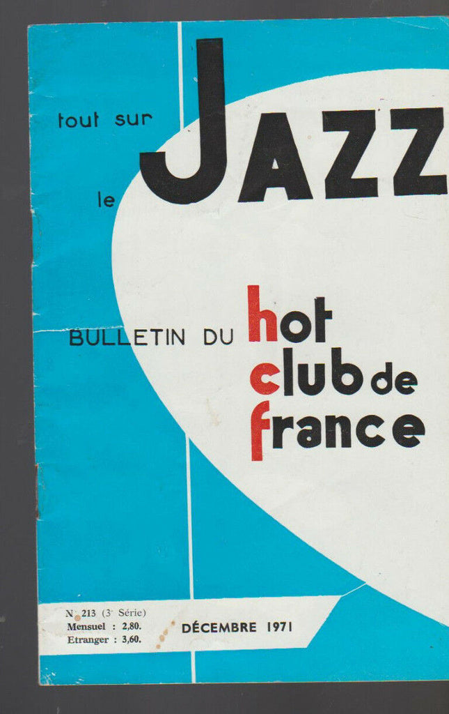 Tout Sur Le Jazz December 1971 Bulletin du Hot Club de France Gatemouth Brown