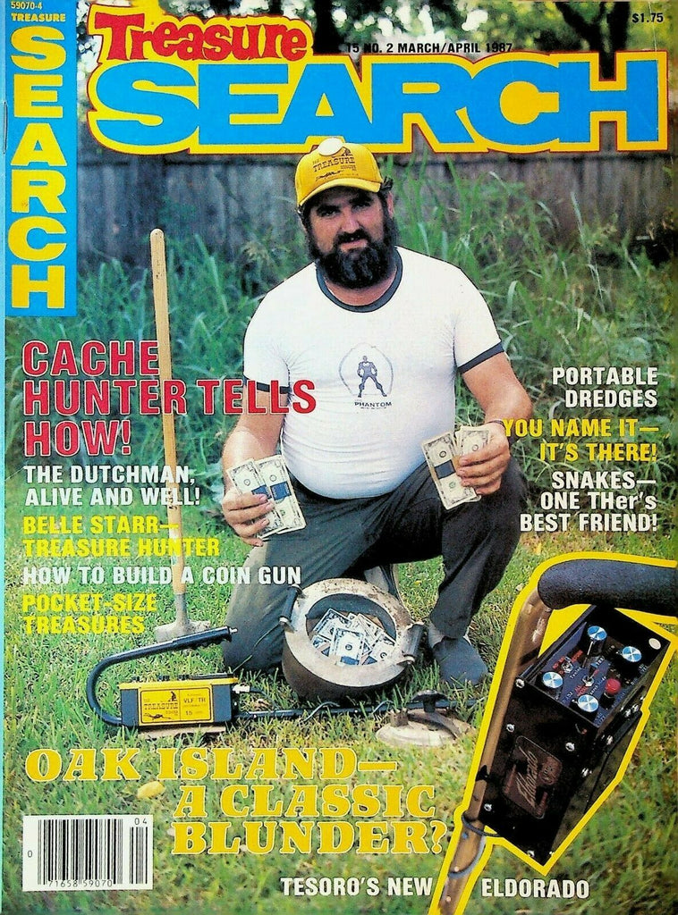 Treasure Search Magazine March 1987 Oak Island Belle Star The Dutchman