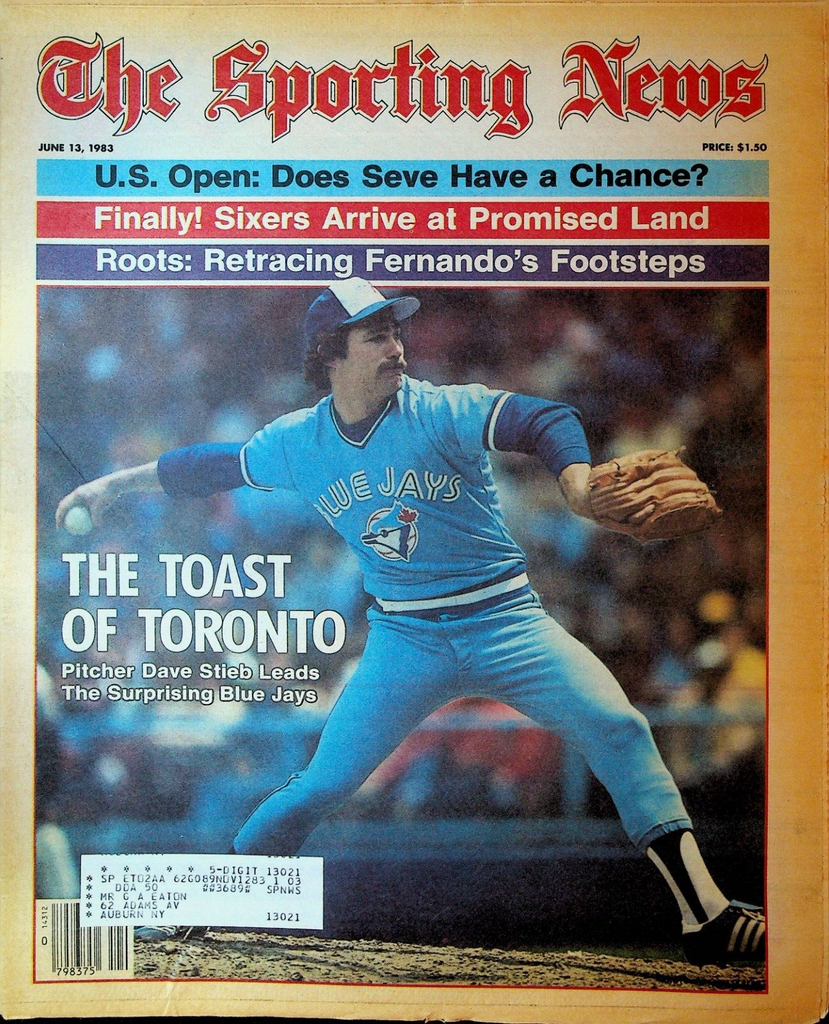 The Sporting News June 13 1983 Dave Stieb Fernando Valenzuela US Open
