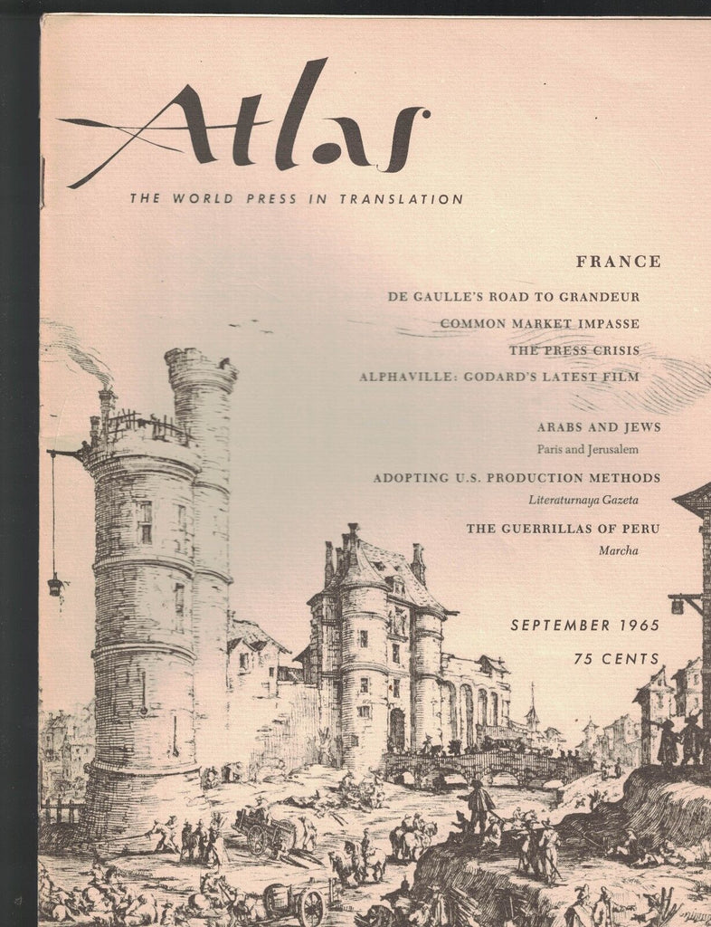 Atlas Magazine September 1965 Arabs & Jews Jean-Luc Godard Alphaville