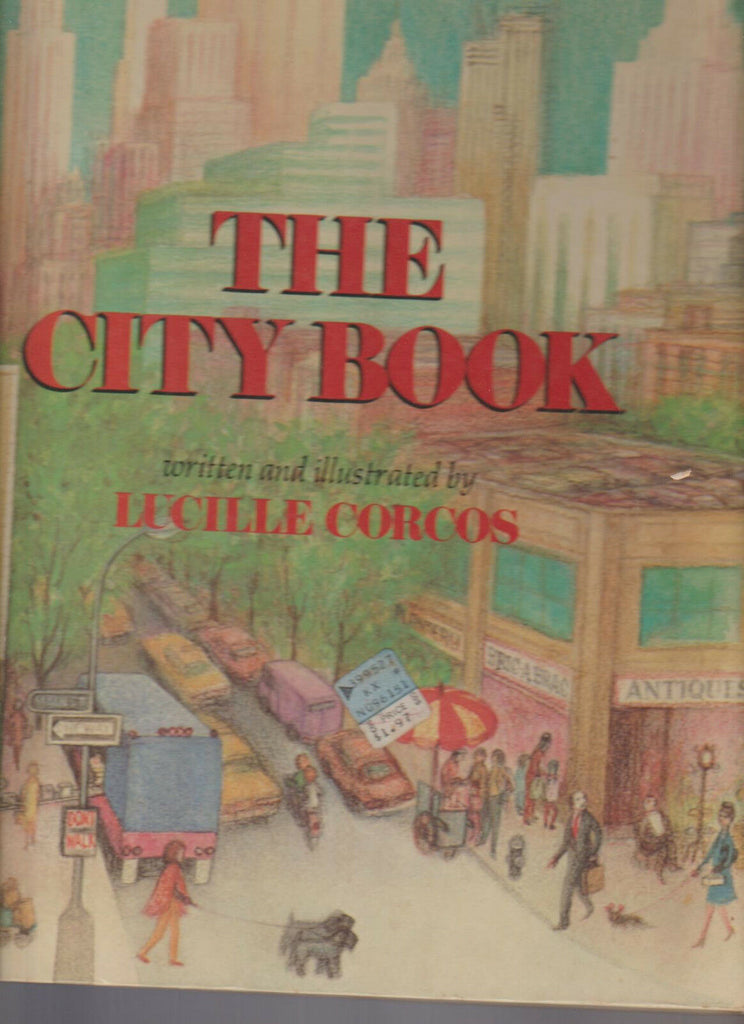 The City Book by Lucille Corcos HC Golden Book 1972 Kids Book