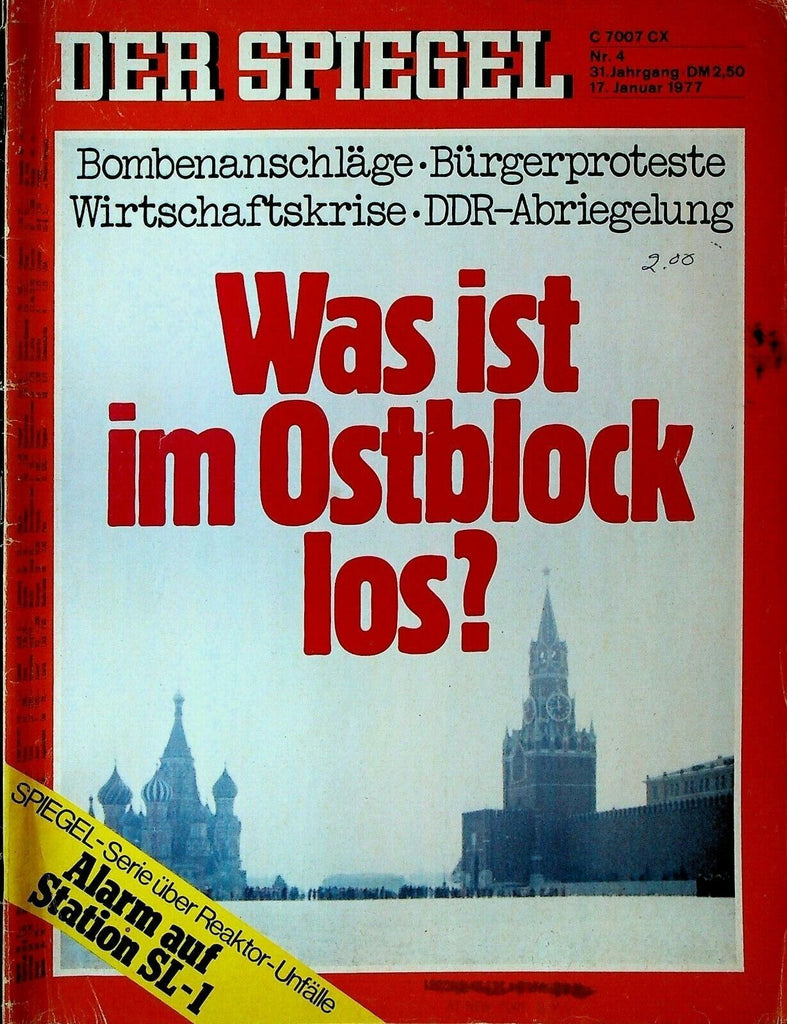 Der Spiegel January 17 1977 Marilyn Monroe Lufthansa Terrorism Donald Duck