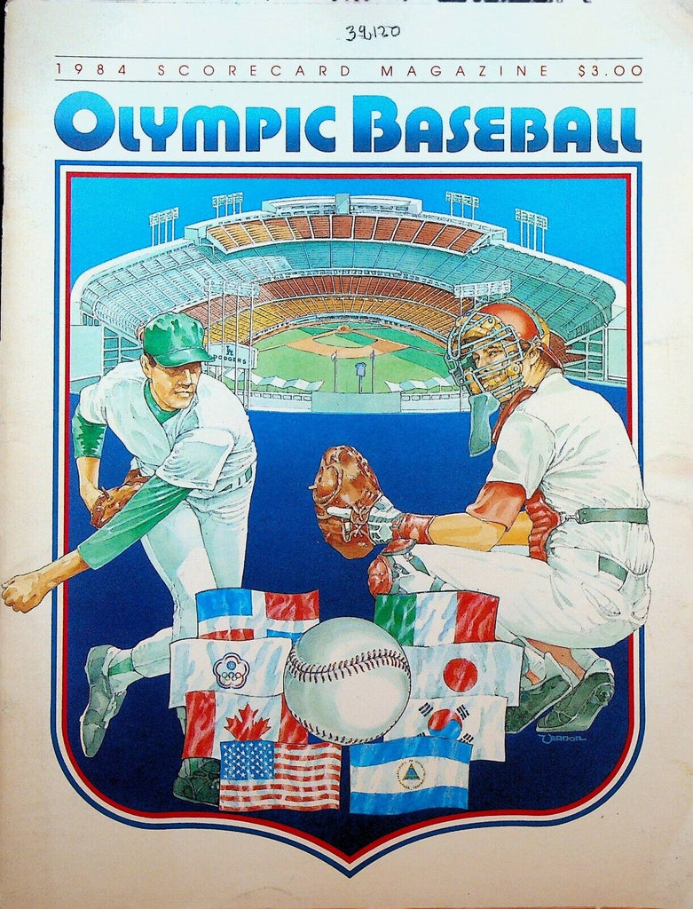 Olympic Baseball 1984 Program Mark McGwire Cory Snyder Barry Larkin