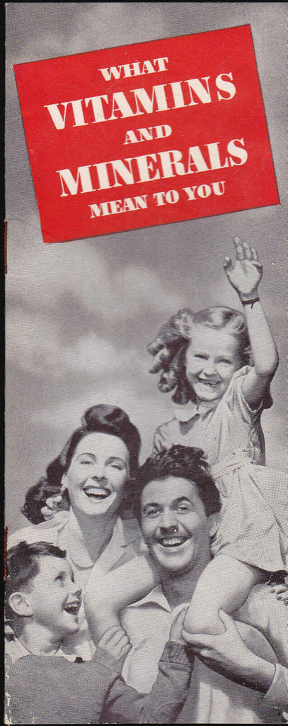 What Vitamins & Minerals Mean to You 1941 booklet Vimms Lever Brothers