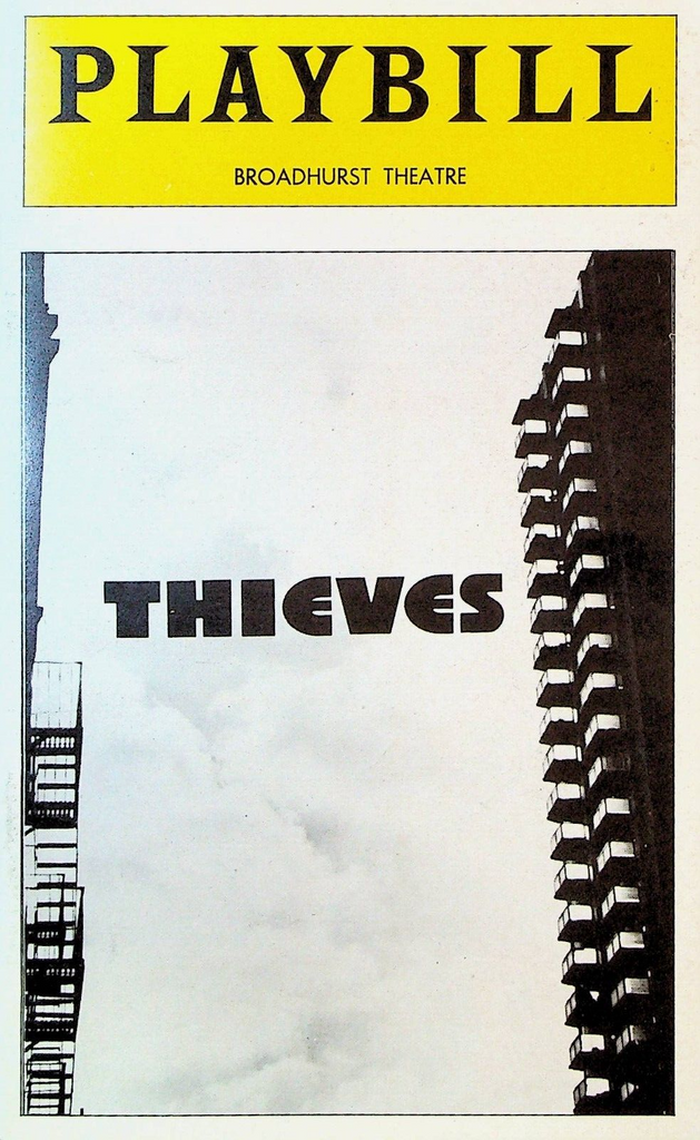 Thieves Playbill April 1974 Marlo Thomas Dick Van Patten Richard Mulligan