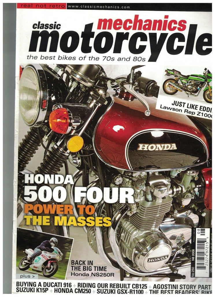 Classic Motorcycle Mechanics Magazine #250 Ducati Moped Honda Giacomo Agostini