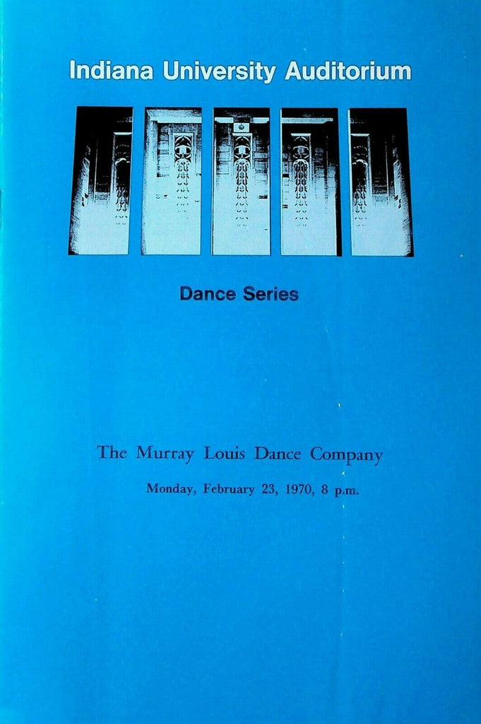 Murray Louis Dance Company Program February 23 1970 Indiana University
