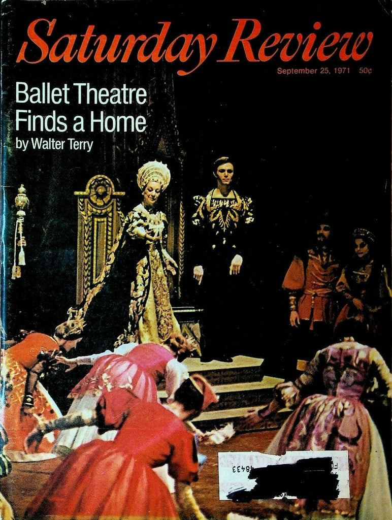 Saturday Review Magazine September 25 1971 Ballet Lil Hardin Armstrong