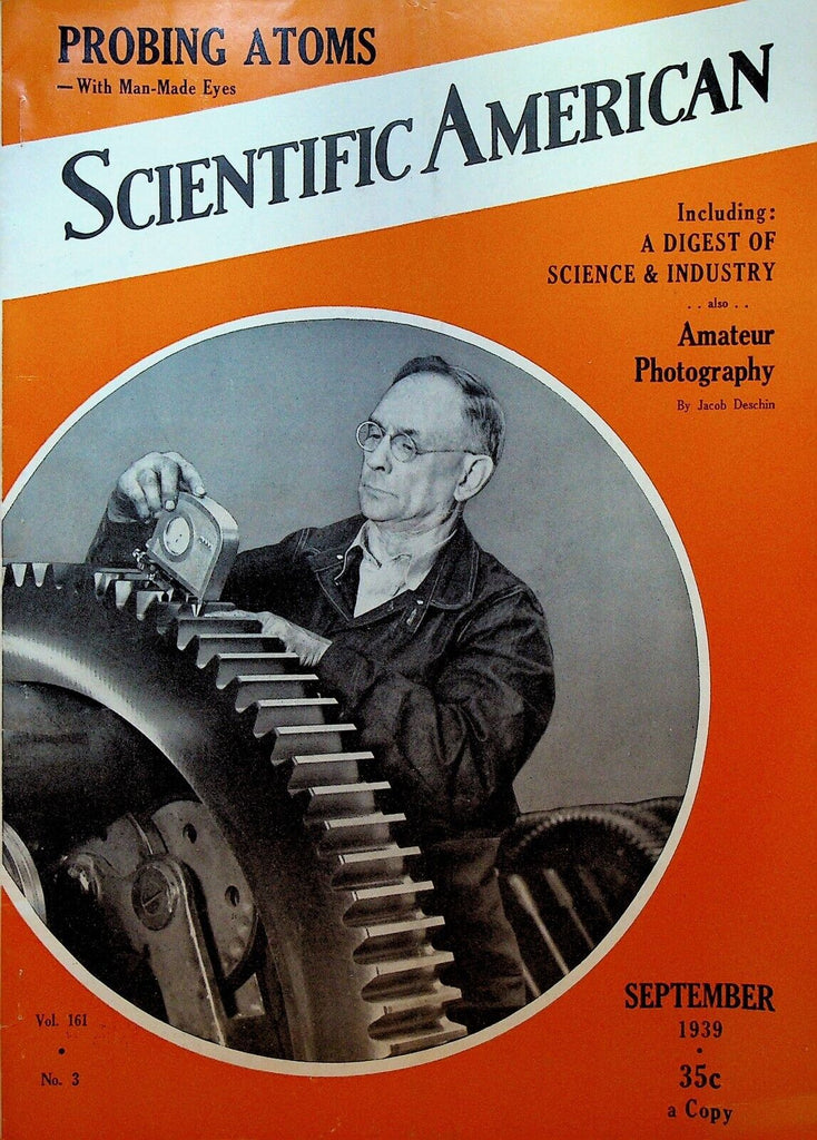 Scientific American Magazine September 1939 Saluki Air Raids Atom Smasher