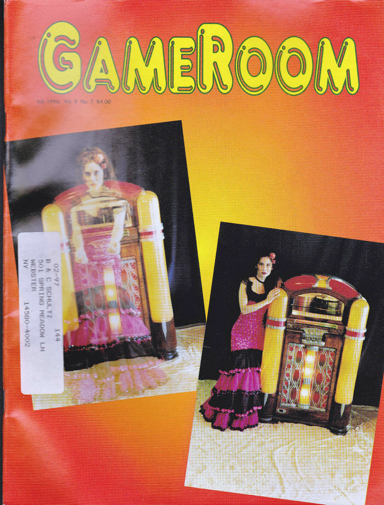GameRoom Magazine Jukebox Bally Jumpers Pinball  July 1996