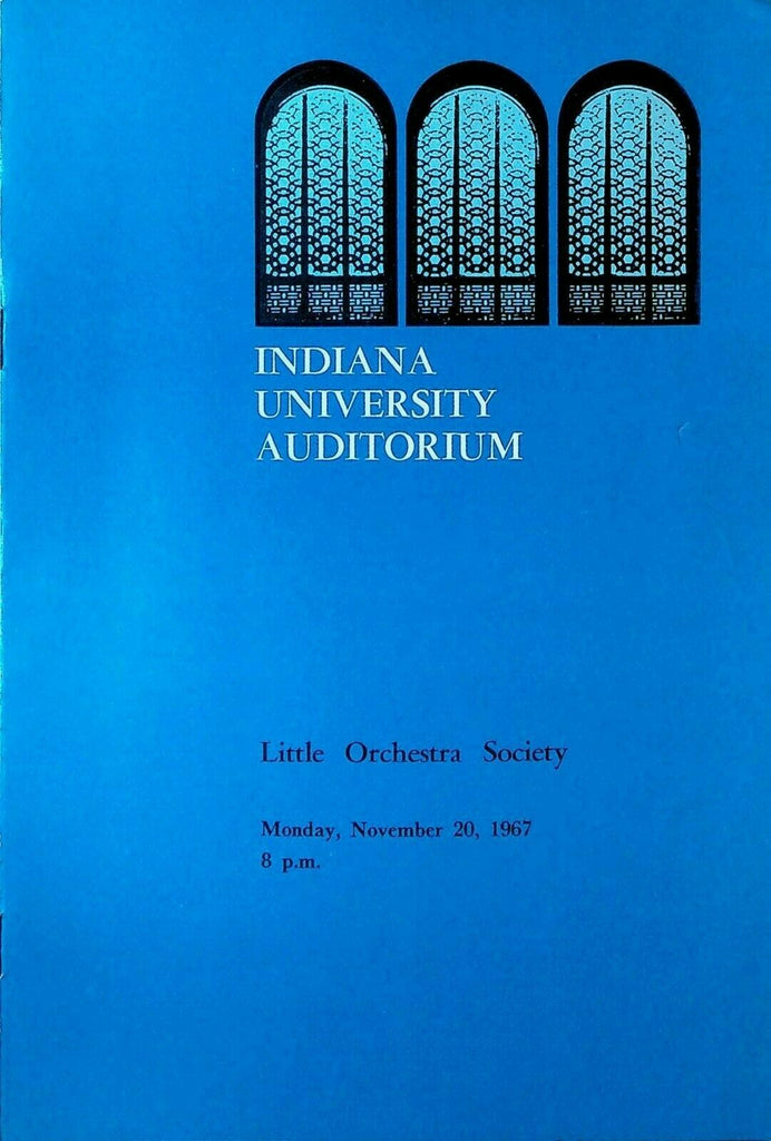 Little Orchestra Society Program Curlew River November 20 1967