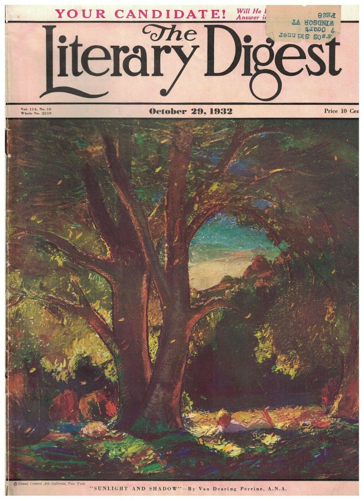 Literary Digest October 29 1932 Joseph Stalin Albert Einstein Football